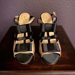 Gold/ black Kate Spade heels